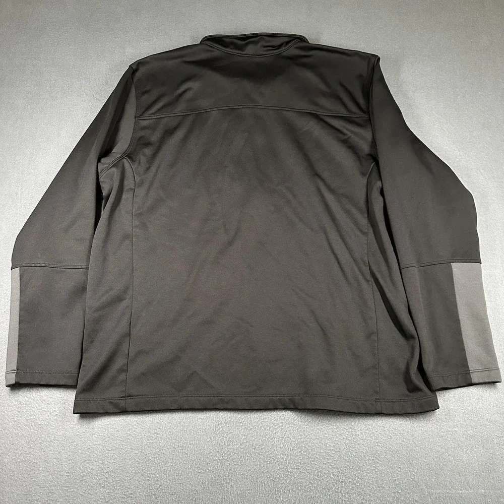 The North Face Pullover Mens 2XL Black 1/4 Zip Mock Neck Fleece Stretch CUGO